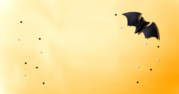 Pipistrello di carta nera di Halloween — Foto Stock