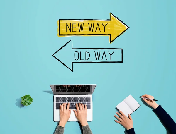 Old way or new way with people working together
