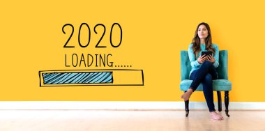 2020 yılını genç bir kadınla dolduruyorum.