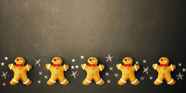 Weihnachten Lebkuchen mit kleinen Sternen — Stockfoto