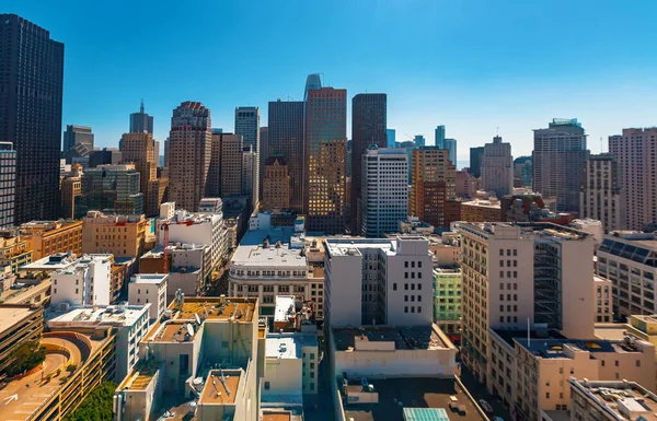 Edifícios da skyline do centro de San Francisco — Fotografia de Stock