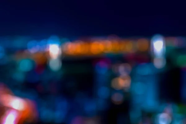 Абстрактный размытый ночной городской пейзаж bokeh огни фона — стоковое фото
