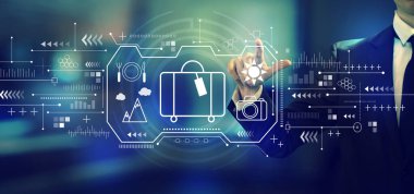 Bir iş adamıyla seyahat teması