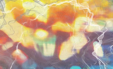 Soyut teknoloji ağ bağlantısı arka planı