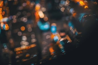 Bulanık bokeh Chicago soyut cityscape