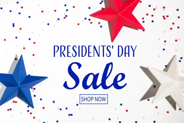 Elnökök napi eladás üzenet — Stock Fotó