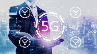 İş adamıyla 5G ağı