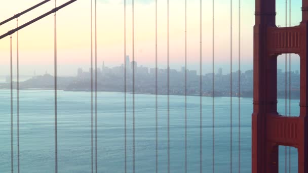 Goldene torbrücke in san francisco — Stockvideo