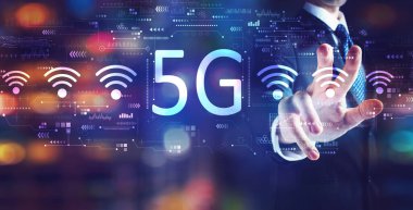 İş adamıyla 5G ağı