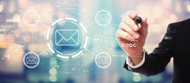 İş adamıyla e- posta kavramı