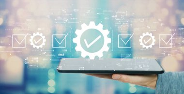 Tablet bilgisayarla kalite kontrol onayı