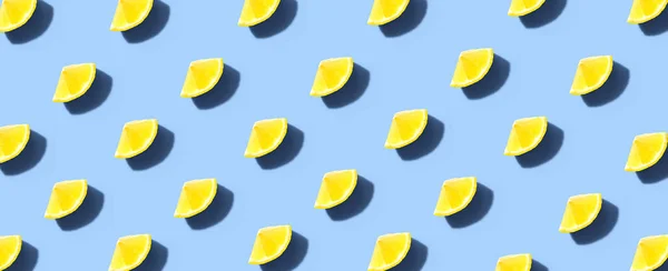 Świeże żółte cytryny nad głową widok — Zdjęcie stockowe