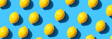 Taze sarı limon manzarası