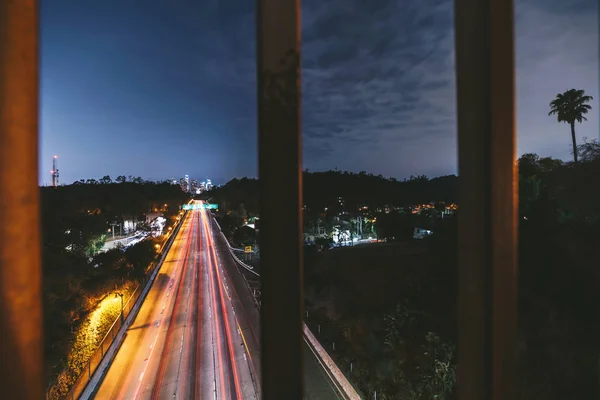 Centro de Los Ángeles por la noche —  Fotos de Stock