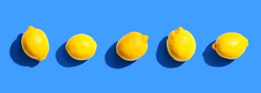 Taze sarı limon manzarası