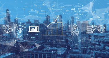 Chicago şehir merkeziyle iş büyüme analizi