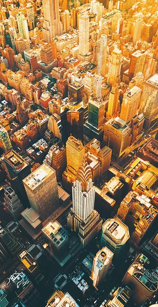 Vista aérea de Manhattan Nova Iorque — Fotografia de Stock