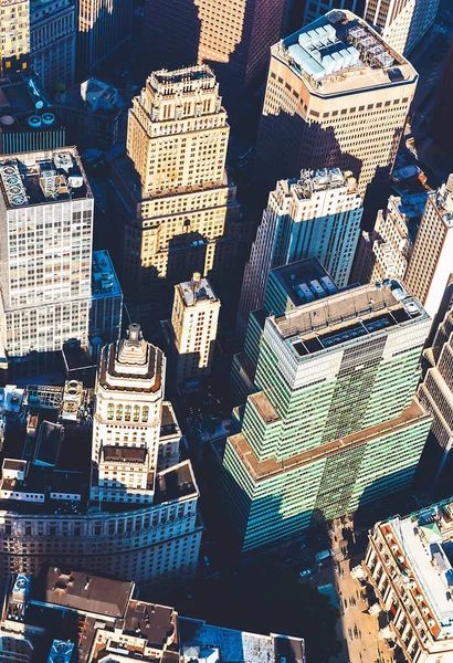 Aerial view of lower Manhattan NYC — Stock Photo, Image