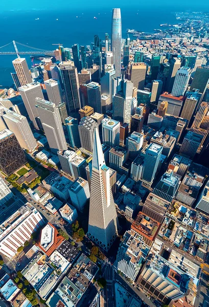 У центрі Сан - Франциско вид з повітря. — стокове фото