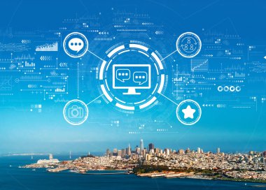 San Francisco ile sosyal medya teması