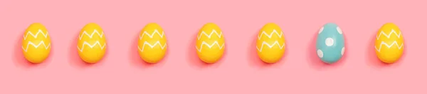 一个独特的复活节彩蛋概念 — 图库照片