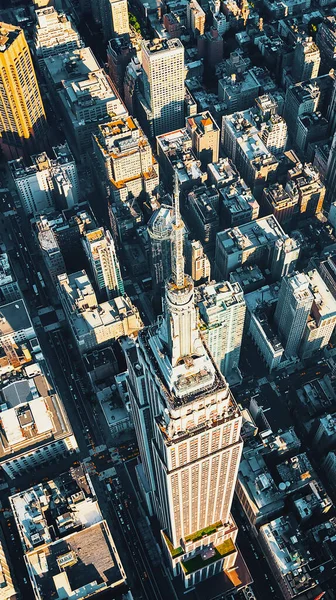 Widok z lotu ptaka na Midtown Manhattan Nowy Jork — Zdjęcie stockowe