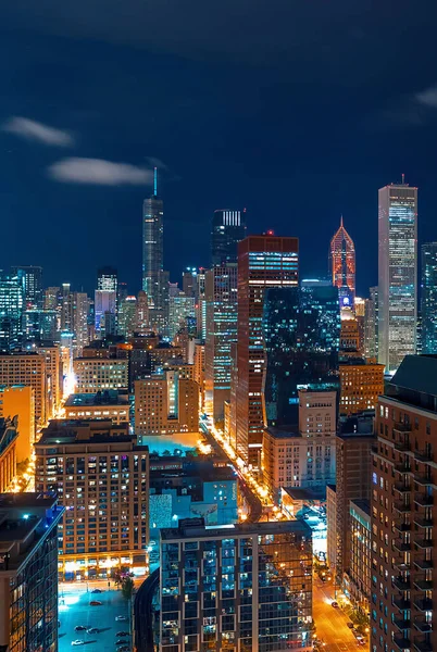 Chicago manzarası gökdelenler — Stok fotoğraf