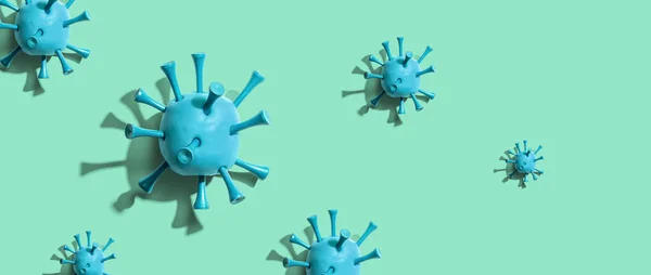 Virus epidemi influenza dan Coronavirus konsep — Stok Foto