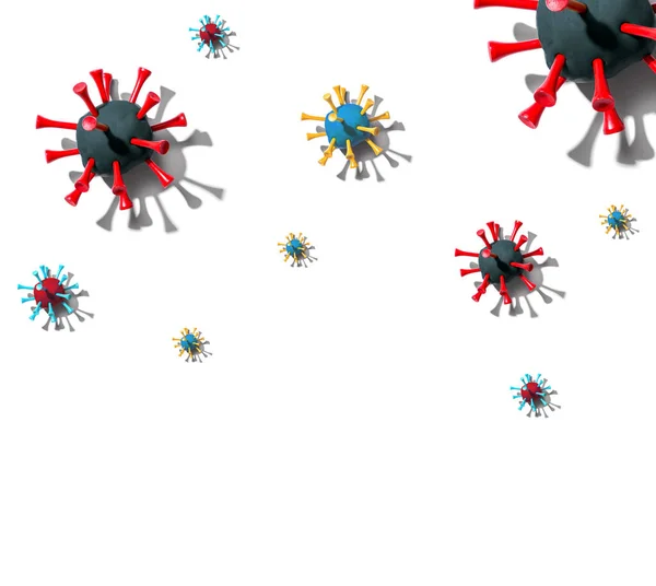 Virale epidemische influenza en het Coronavirus-concept — Stockfoto