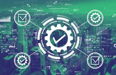 San Francisco şehir merkeziyle kalite kontrol onayı