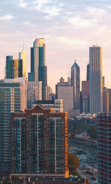 Chicago gökdelenleri gökyüzü çizgisi