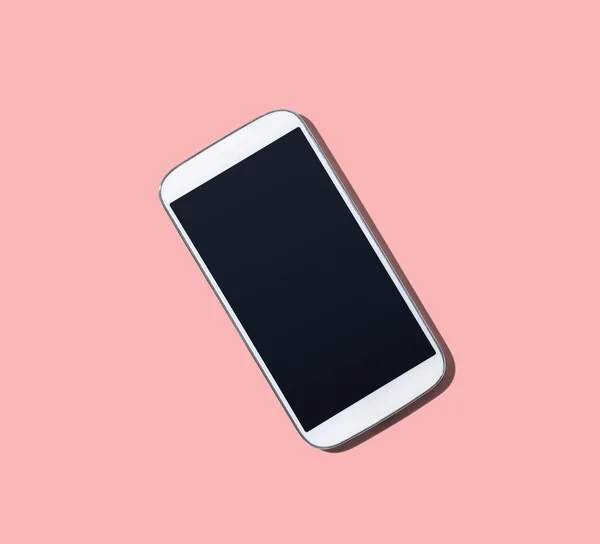 White smartphone with black screen — Stock Photo, Image