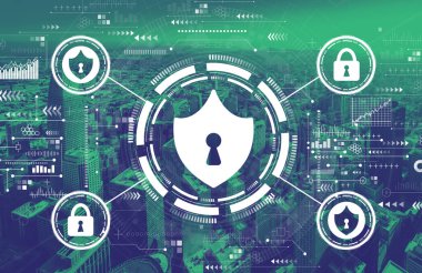 San Francisco şehir merkezindeki siber güvenlik teması