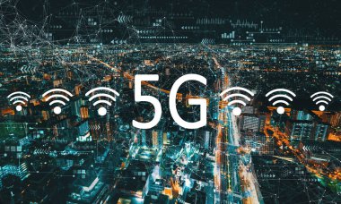 Gece manzaralı 5G ağı