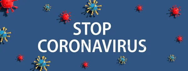 停止Coronavirus主题 — 图库照片