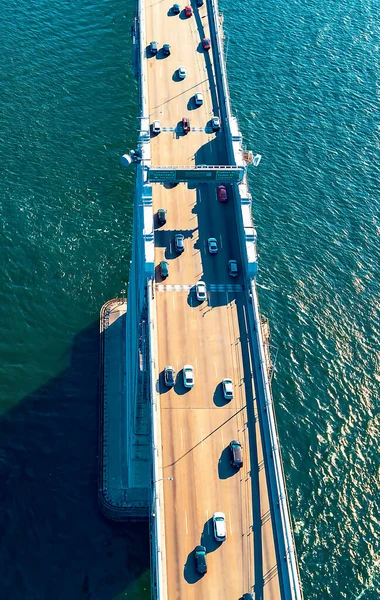 Vista aérea del Puente de la Bahía en San Francisco — Foto de Stock