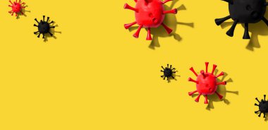 Viral grip salgını ve Coronavirüs konsepti