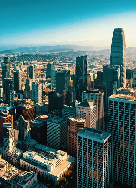 Vista aérea del centro de San Francisco — Foto de Stock