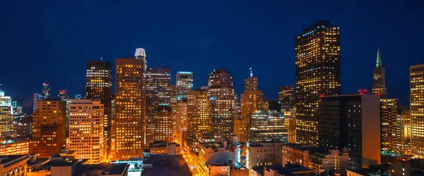 Edifícios da skyline do centro de San Francisco — Fotografia de Stock