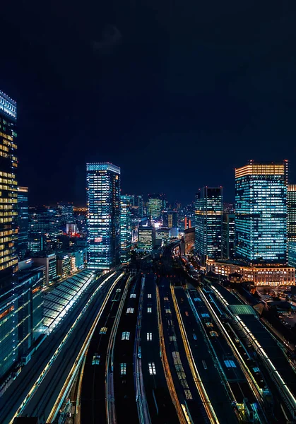 東京駅の空中写真 — ストック写真