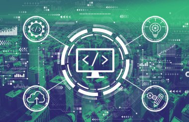 San Francisco şehir merkeziyle web geliştirme kavramı