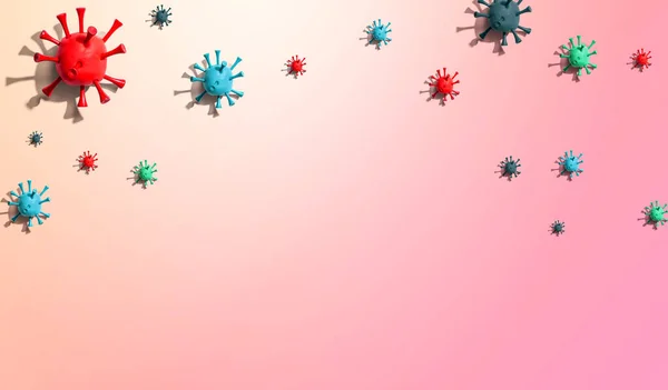 Viral epidemic influenza and Coronavirus concept