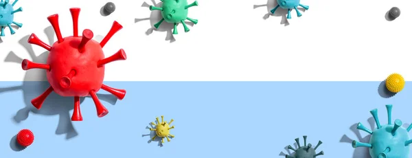 Viral epidemic influenza and Coronavirus concept