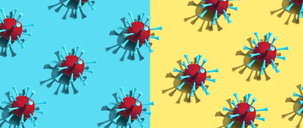 Influenza epidémica viral y concepto de Coronavirus — Foto de Stock