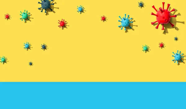 Influenza epidémica viral y concepto de Coronavirus — Foto de Stock