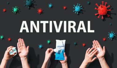 Viral ve hijyen objeleri ile antiviral tema