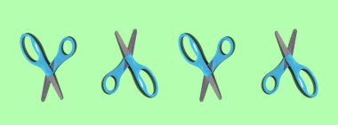 Yukarıdan düşen gölgeli makas