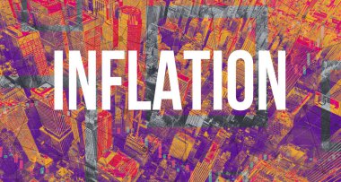 Manhattan New York 'la enflasyon teması
