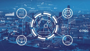 San Francisco şehir merkezli akıllı endüstri konsepti