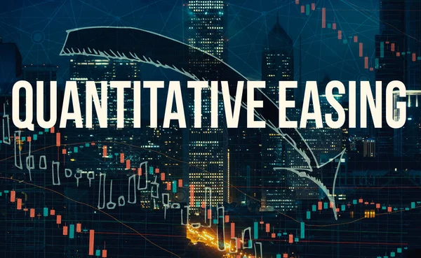 Quantitative Easing mit Wolkenkratzern in Chicago — Stockfoto